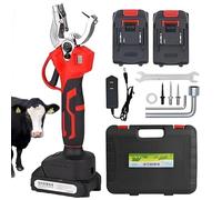 Cordless Electric Ear Tag Applicator with Digital Counter and Spare Needles for Livestock Tagging on Farms