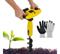 Cordless Electric Earth Auger with Reverse Function, 350W Power & 550rpm Speed for Effortless Post Hole Drilling in Various Terrains