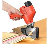 Cordless Electric Fabric Cutter 100mm, Rechargeable Rotary Scissors with 2000mAh Battery for Sewing Cloth Leather Craft