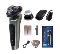 Cordless Electric Face for Men Intelligent Wet Dry Beard Shaving Shaver Remover Rechargeable Trimmer Waterproof Trimmer Men Grooming Tool Cross-border Rechargeable Bald Head Shaving