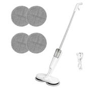 Cordless Electric Floor Mop, 2000mAh Lithium Battery Up to 60 Mins Working Time, USB Charging Spin Mop, Lightweight Rotating Mop for Hardwood Tile Marble Wall Cleaning