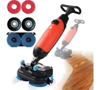 Cordless Electric Floor Scrubber, Commercial Dual Brush Cleaner, 17” Cleaning Width, 90-120 Min Battery Life, 350 RPM for Deep Cleaning Tile and Grout