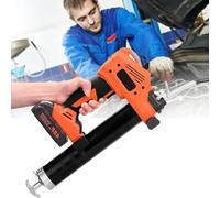 Cordless Electric Grease Gun 20V High Pressure 10000PSI with 500CC Capacity and 2 Rechargeable Batteries for Excavators and Mechanical Gear Greasing