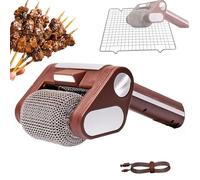 Cordless Electric Grill Brush,350 RPM Stainless Steel Power Roller Rotating Cleaning Brush, Rechargeable Spinning Grill Cleaning Brush Cleaner with LED Light for Outdoor Bbq Bathroom Kitchen