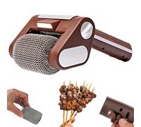 Cordless Electric Grill Cleaner, Stainless Steel Power Roller Blasts Rotating Bristle-Free Cleaning Brush With Built-in Led Lights, 350 RPM Rechargeable BBQ Brush Cleaner For Outdoor Bbq Kitchen