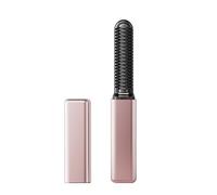 Cordless Electric Hair Comb Foldable Portable, 2-in-1 Straightening & Curling Brush with 15s Fast Heating 180°C - USB Rechargeable Wide-Tooth Styling Tool for Home Travel - Rose Gold 5.51in / 14cm