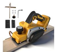 Cordless Electric Hand Planer Compatible with Dewalt 20V Battery, 15000RPM Brushless Power Wood Planer for Woodworking Carpenter Home DIY(NO Battery)