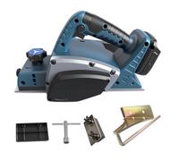 Cordless Electric Hand Planer Compatible with Makita 18V Battery, 15000RPM Brushless Power Wood Planer for Woodworking Carpenter Home DIY (Blue)