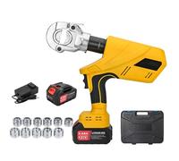 Cordless Electric Hydraulic Crimper 60KN 120KN Battery Powered with Molds & 2 Batteries - Cable Wire Crimping Tool