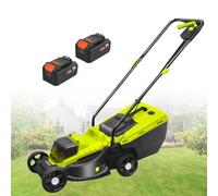 Cordless Electric Lawn Mower, Self-Propelled with Adjustable Cutting Height 30/50/70mm and 45L Grass Box for Home Lawn Mowing