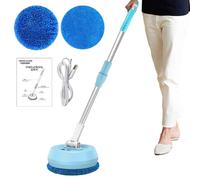 Cordless Electric Mop - 180-Degree Rotation Cordless Floor Steamer, Round Spin Mops For Floor Cleaning, Rechargeable Scrubber Cleaner Mops For Walls Ceilings Window Home Cleaning
