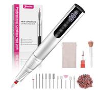 Cordless Electric Nail Drill Machine, 13 in 1 Nail File Kit 35000RPM Professional Portable Rechargeable E File with LCD Display, 35 Adjustable Speeds, for Acrylic & Gel Nails, Manicure & Pedicure