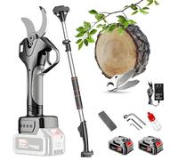 Cordless Electric Pole Pruning Shears, 50mm Cutting Diameter Pruner with 7-FT High Reach Extension Pole for Tree Trimming, Garden Tool