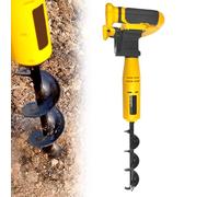 Cordless Electric Post Hole Digger, 350W Post Hole Digger, with Reverse Function, for Earth Burrowing/Drilling & Post Hole Digging
