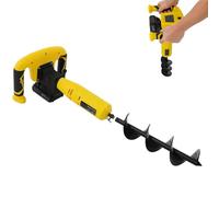 Cordless Electric Post Hole Digger with Reverse Function, Efficient Garden Spiral Drill Bit for Easy Installation of Posts