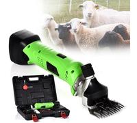 Cordless Electric Professional Sheep Shears, 350w Rechargeable Animal Grooming Clippers,for Goat Cattle & Other Farm Livestock Pet Green