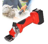 Cordless Electric Professional Sheep Sheep - 450W, 9/13 Tooth Blade Sheep - with Carbon Brush, Cleaning Brush and Oil Pot, Red Heavy Animal Hair Wool Knife for Sheep,13 Teeth