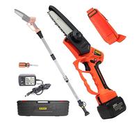 Cordless Electric Pruner 25V, 40mm Pruning Shear with Extension Pole - Bonsai Branch Cutter Saw for Precision Trimming & Cutting