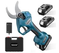Cordless Electric Pruning Shears 21V, Max 60 mm Cutting Diameter, 2 x 2.0Ah Batteries, Brushless Motor, LCD Display, for Maki-ta BL-18V Batteries, for Pruning Trees and Shrubs and Fruit Trees