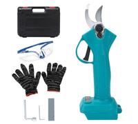 Cordless Electric Pruning Shears, Handheld Electric Secateurs Compatible with Makita 18V Battery, 25mm Cutting Diameter, with Sharpening Stone, Protective Gloves and Goggles