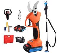 Cordless Electric Pruning Shears, Long Handled Telescopic Garden Trimmer with 2-Speed Adjustment for Hedge, Tree, Fruit, Bush, and Orchard