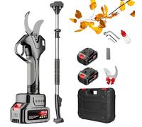 Cordless Electric Pruning Shears with 2.1m Extension Pole, Professional Battery Powered Branch Cutter, Max 50mm Cutting Diameter for Trees, Orchards