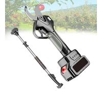 Cordless Electric Pruning Shears with Extension Pole 7ft, Garden Pruners, Professional Tree Pruner, 50mm Cutting Diameter, Includes 2 Batteries