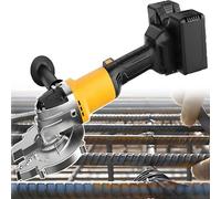 Cordless Electric Rebar Cutter,2100Rpm Spark-Free Cold Cutting Tech,5Cm Depth for Steel Bars,Iron Pipes & Hard Metals with 2×Batteries & Industrial Durability,Cut3cm