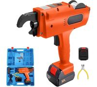 Cordless Electric Rebar Tying Machine for Steel Bar Rod, Includes 4500mAH Battery and Wire Twister