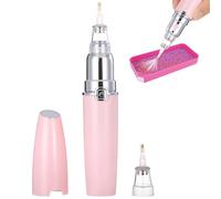 Cordless Electric Rhinestone Pen with Vacuum Pump - Adjustable Suction, 2 Tips & Wax-Free Gem Setting for Diamond Art & Crafts
