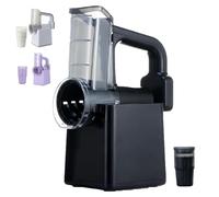 Cordless Electric Salad Maker with Interchangeable Cutters - Portable Kitchen Tool for Quick Preparation of Cheese, Vegetables, and Fruit Salads