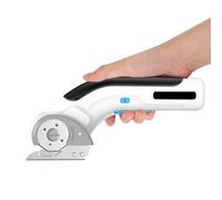 Cordless Electric Scissors,10000RPM Rechargeable Cardboard Cutter with Blade & Safety Lock, 55dB Low Noise, 3-4H Runtime for Leather, Carpet, Felt, Plastic, Aluminum Sheet