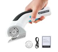 Cordless Electric Scissors, 4V Electric Cardboard Cutter Rechargeable Fabric Cutter with Safety Lock, Handheld Portable Electric Rotary Cutter for Cutting Fabric, Cardboard, Leather, Carpet