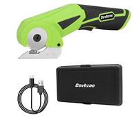 Cordless Electric Scissors 4V Rechargeable Mini Cardboard Cutter with Charger Safety Lock Electric Box Rotary Cutter for Leather Carpet Plastic Cutting Sewing Crafting