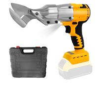 Cordless Electric Scissors for 20 V Battery, 300 N.m Brushless Battery Tin Snips Max 2.0 mm, 360° Electric Scissors for Sheet Metal, Carpet, Leather, Metal (No Battery)
