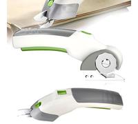 Cordless Electric Scissors, Handheld Fabric Cutter with Anti-Slip Handle, Automatic Sharpening for Sewing, Home, Office