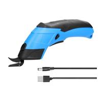 Cordless Electric Scissors, Handheld Rechargeable Cardboard Box Cutter Heavy Duty Fabric Scissor with 2 Blades Cutting for Fabric, Carpet, Leather, Cardboard(Single Blade Head)
