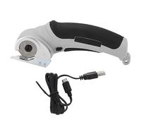 Cordless Electric Scissors, Portable Mini, Safety Lock Switch, Grey, for Cutting Blankets Leather Kraft Paper