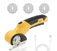 Cordless Electric Scissors Rechargeable Electric Box Cutter with Safety Lock, High-Precision Cardboard Cutter for Carpets, Plastic, Sheet-Aluminum, Cardboard with Type-C Charging