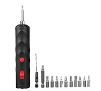 Cordless Electric Screwdriver, Repair Tool - Electric Screwdriver with 12 Bits - For Assembling Toys, Electronics, Automotive, Model Making,