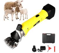 Cordless Electric Sheep Shears, 500W Professional Sheep Clippers with Lithium Battery, Heavy Duty Animal Grooming Clippers for Sheep Alpacas (9teeth)