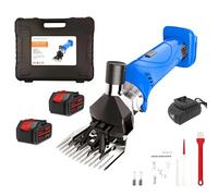 Cordless Electric Sheep Shears,6 Speed Professional Rechargeable Heavy Duty Animal Grooming Clippers,for Goat Cattle Other Farm Livestock (Blue)