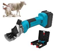 Cordless Electric Sheep Shears Compatible with Makita Battery, 1300 W 6-Speed Shift Professional Sheep Scissors with 2 Blade, High Performance Farm Livestock Haircut Trimmer (without Battery)