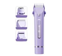 Cordless Electric Trimmer for Intimate Areas Wet Dry Use, Purple | Rechargeable Body Shaver for Women and Men with Quiet Motor
