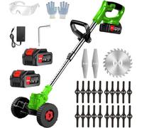 Cordless Electric Weed Lawn Eater Edger Yard Grass String Trimmer Cutter Mower