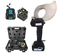 Cordless Electric Wire Cutter, Rechargeable Battery Powered Industrial Ratcheting Shears for Cutting Aluminum, Copper, and Armoured Cables