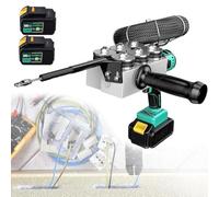 Cordless Electrician Wire Threading Tool with LED, 40M/Min Speed, for Hydropower Wiring Work, Professional Fish Tape Puller