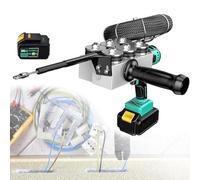 Cordless Electrician Wire Threading Tool with LED, 40M/Min Speed, for Hydropower Wiring Work, Professional Fish Tape Puller