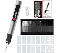 Cordless Engraving Pen, USB Rechargeable Etching Tool for Metal, Wood, Glass, Stone, Plastic, Ceramic - DIY Engraver
