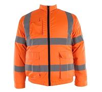 Cordless Fan Jacket Air Conditioning Jacket Long Sleeve White Fan for High Temperature Work (Fluorescent Orange)